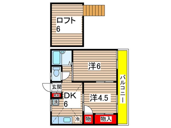 メゾンドシャルマンの物件間取画像